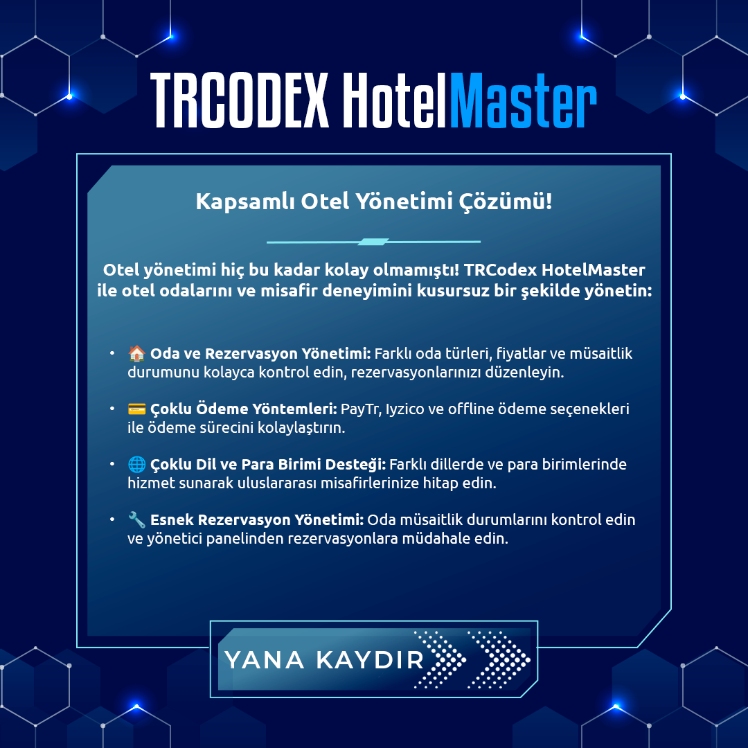 HotelMaster - Güçlü Otel Yazılım Sistemi - Görsel 2